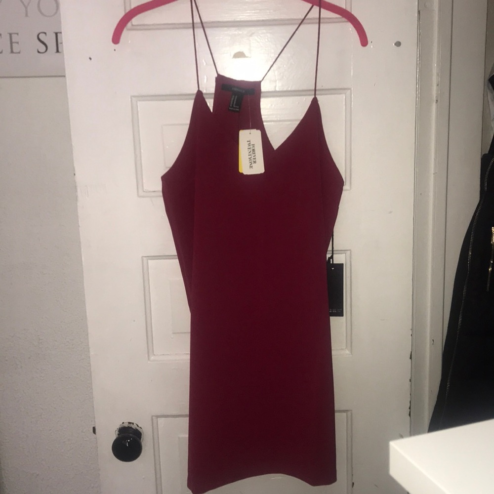Short red dress